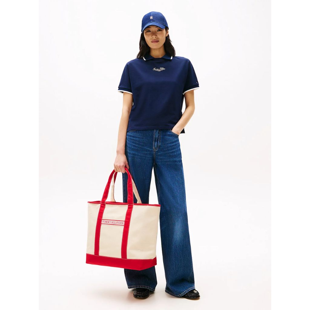 Tommy Jeans Borsa da Spiaggia Rosso AW0AW17294 XLG