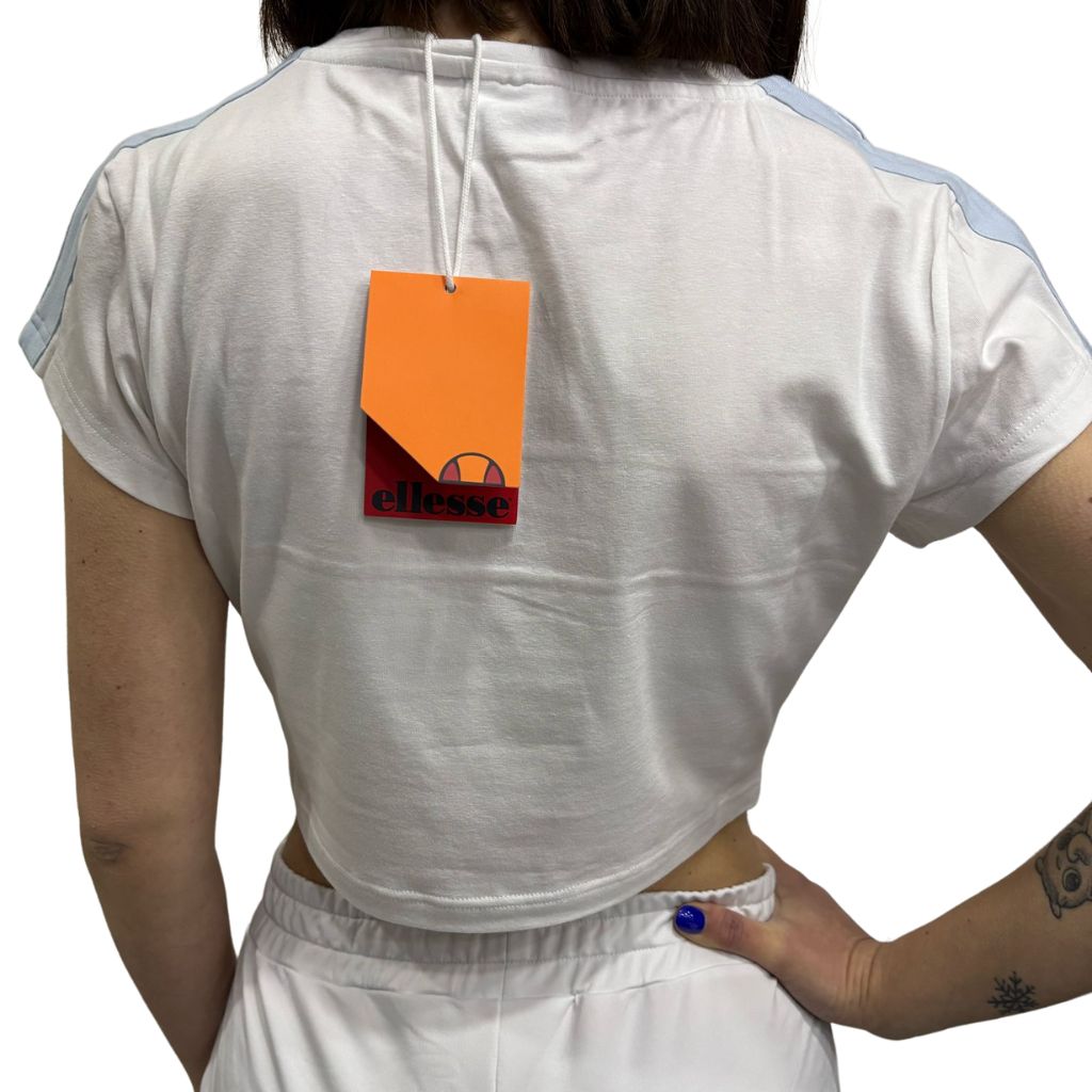 Ellesse T-shirt Crop Bianco Ehw202s25 001A