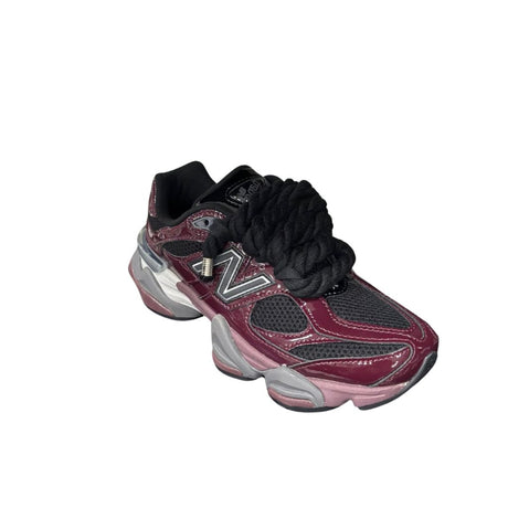 New Balance 9060 Burgundy Patent Corda Nero U9060CPM