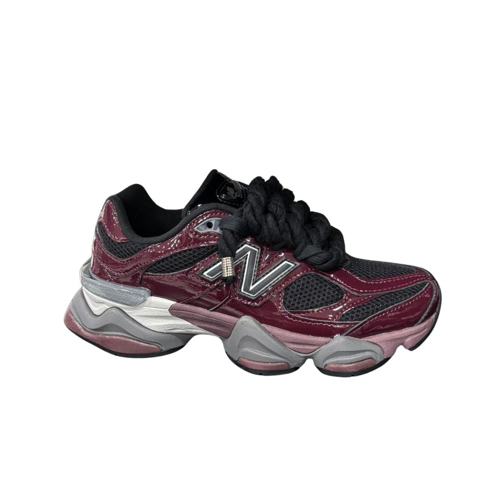 New Balance 9060 Burgundy Patent Corda Nero U9060CPM
