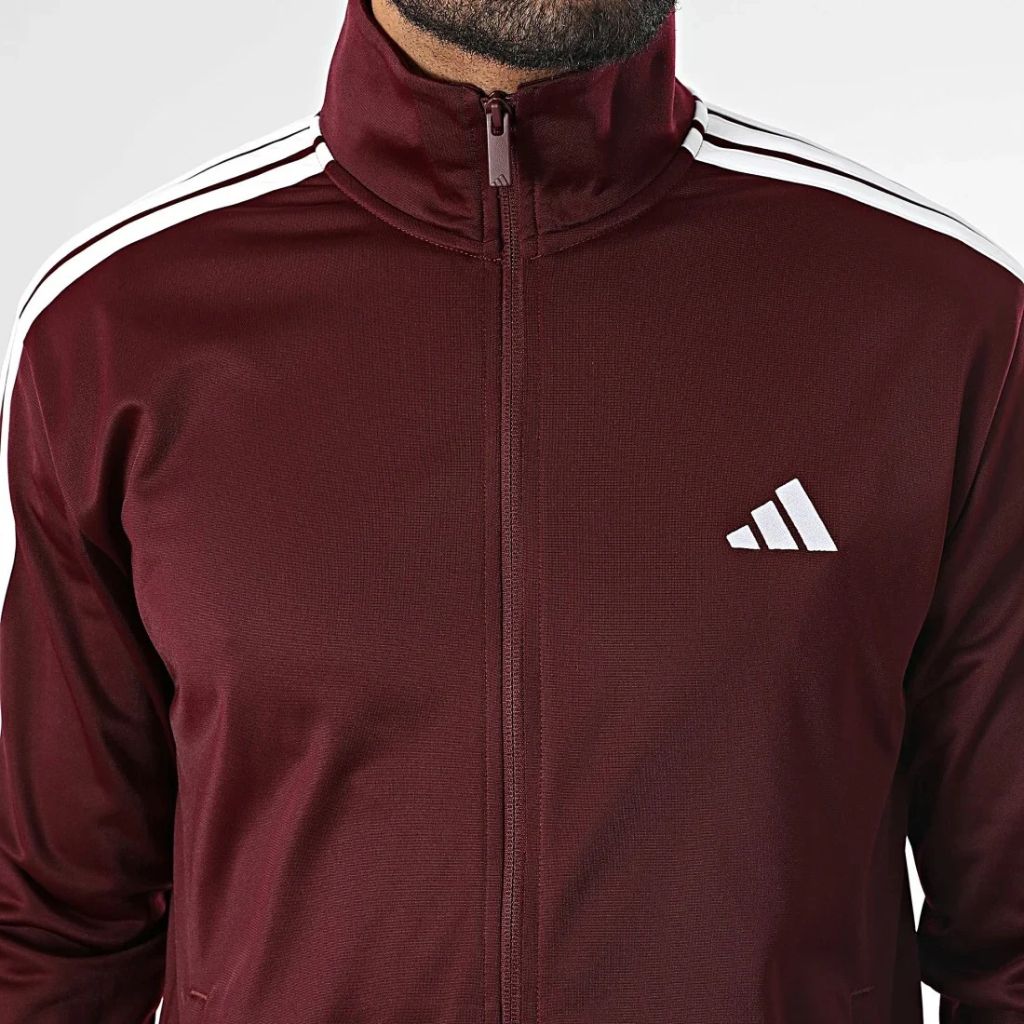 Tuta completa da uomo Adidas Dayready bordeaux