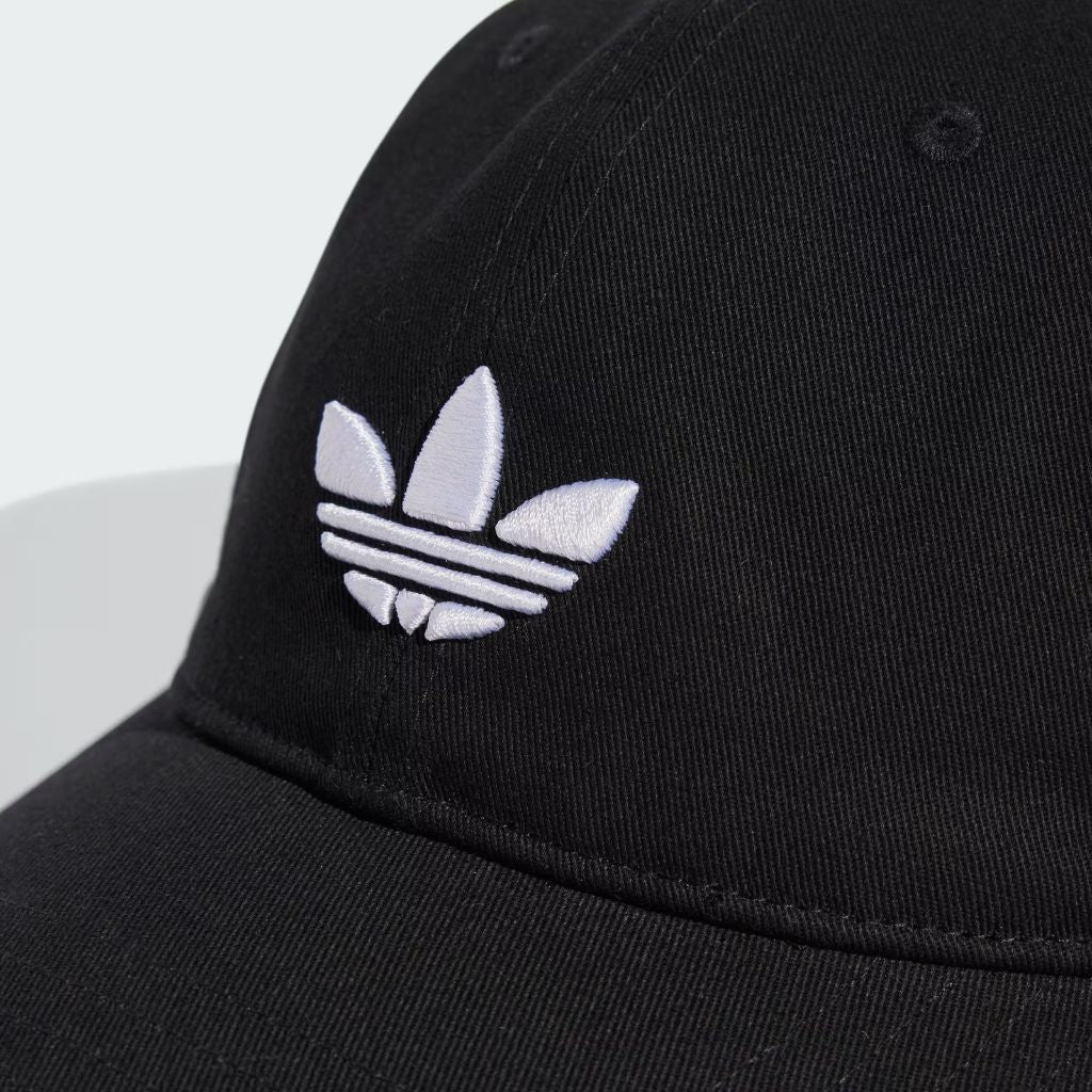 Cappello da baseball Adidas Originals nero con visiera curva
