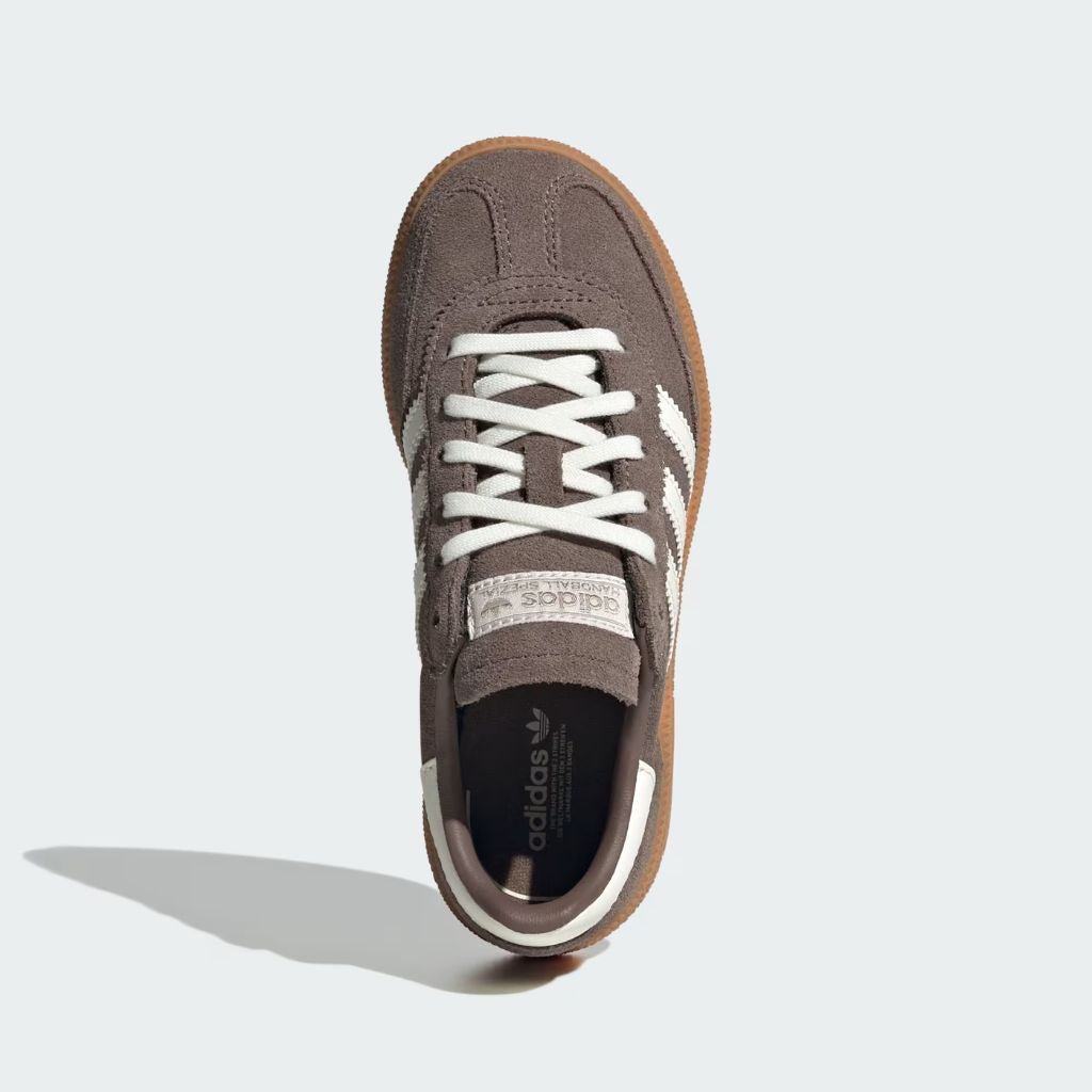 Sneaker adidas Handball Spezial grigio-marrone con suola gum