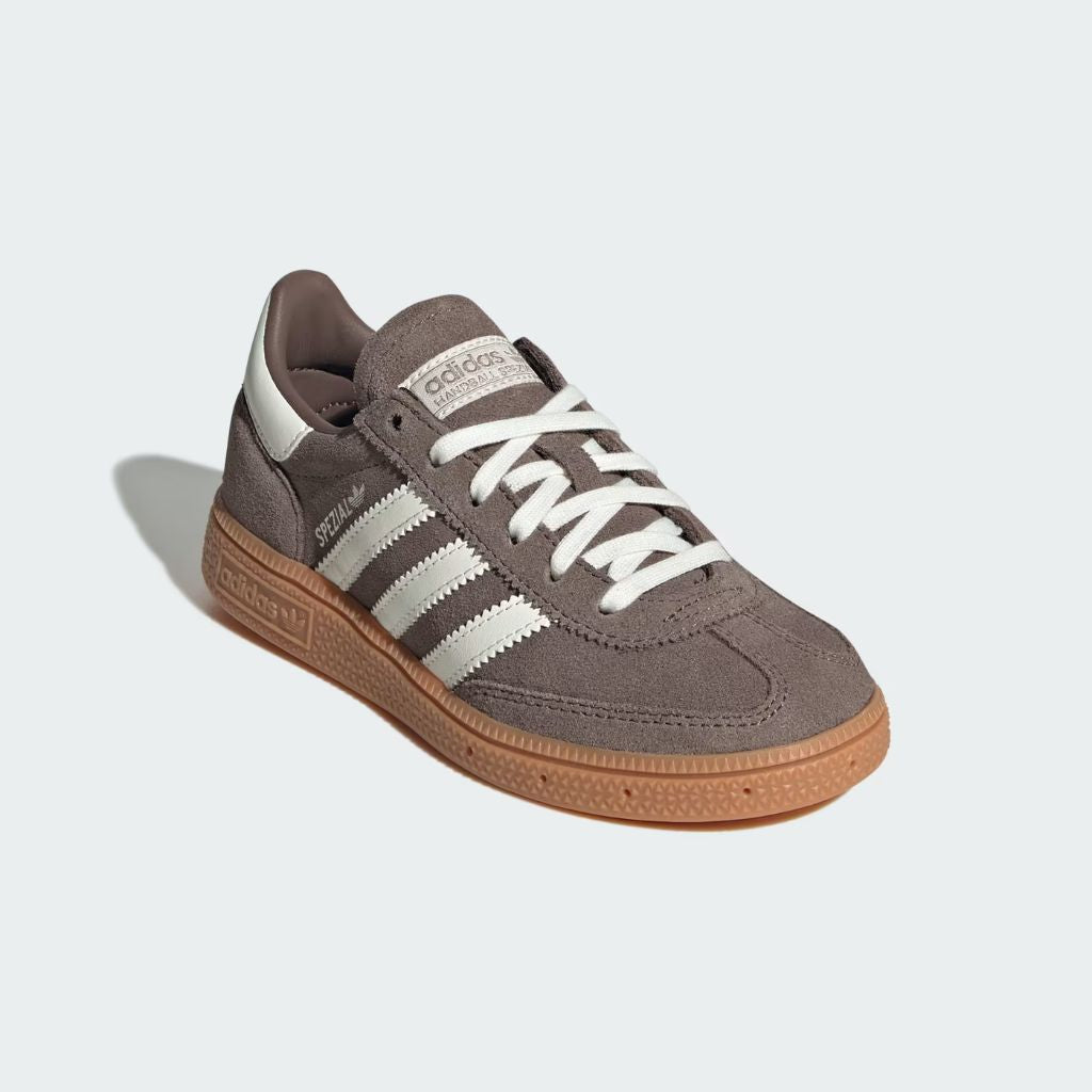 Sneaker adidas Handball Spezial grigio-marrone con suola gum