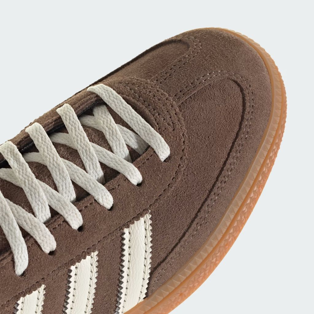 Sneaker adidas Handball Spezial marrone tortora con suola gum