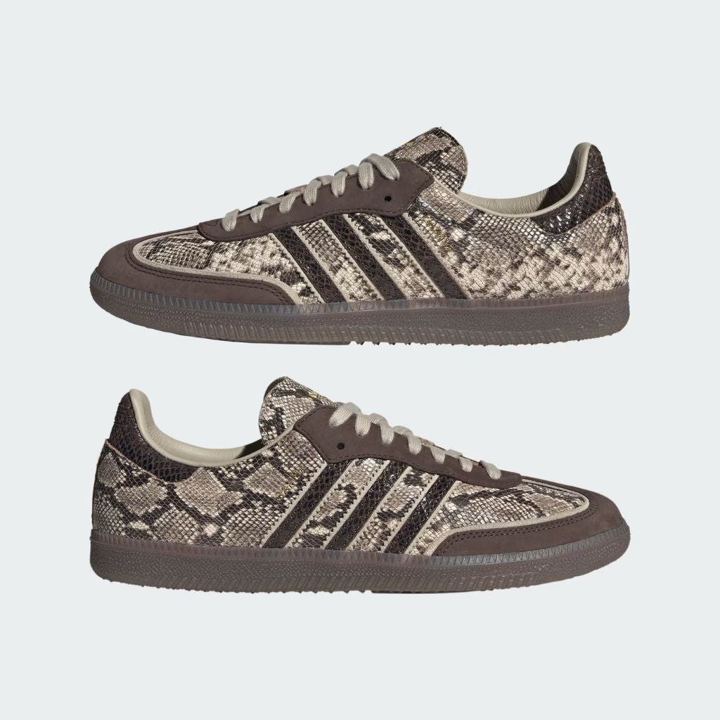 Sneaker Adidas Samba pitonata testa di moro