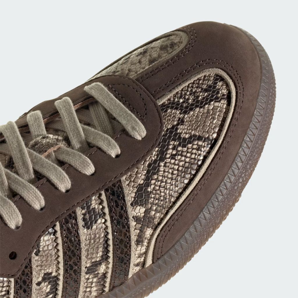 Sneaker Adidas Samba pitonata testa di moro