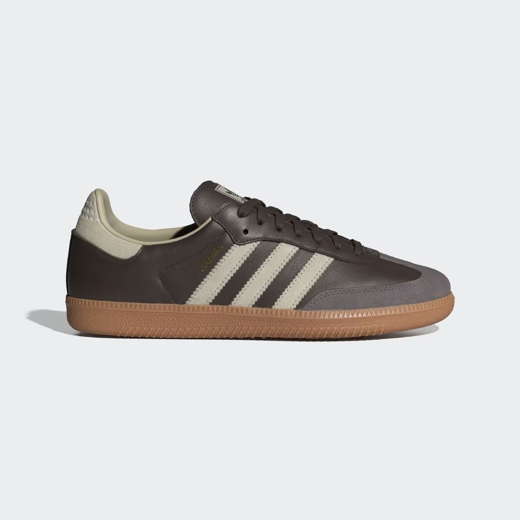 Sneaker Adidas Samba testa di moro con strisce panna