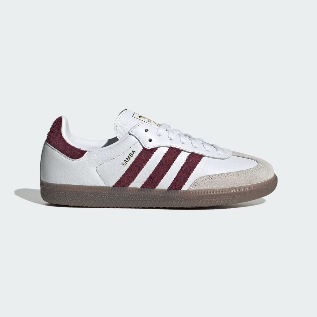 Sneaker Adidas Samba bianca bordeaux