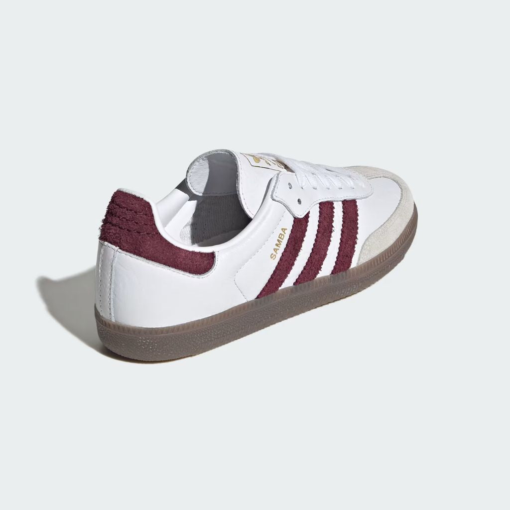 Sneaker Adidas Samba bianca bordeaux