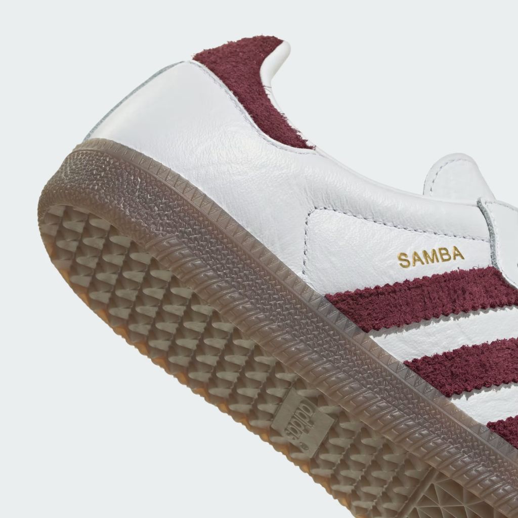 Sneaker Adidas Samba bianca bordeaux