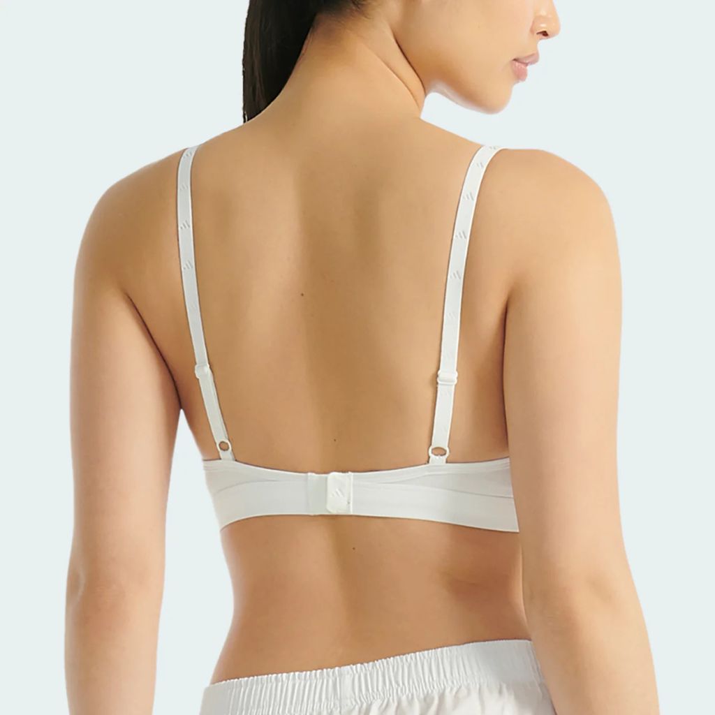 Adidas Bralette Strisce Bianco JL3540