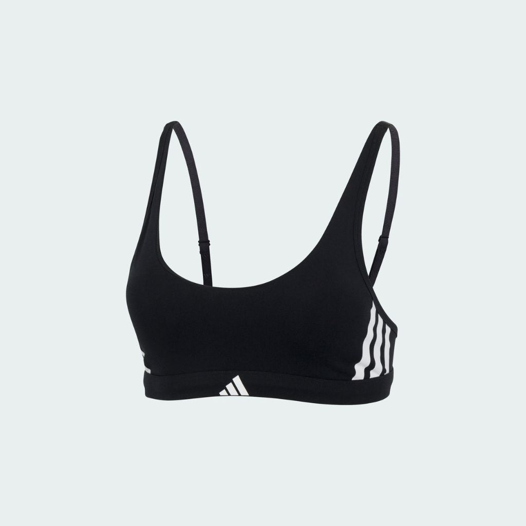 Adidas Bralette Strisce Nero JL3539