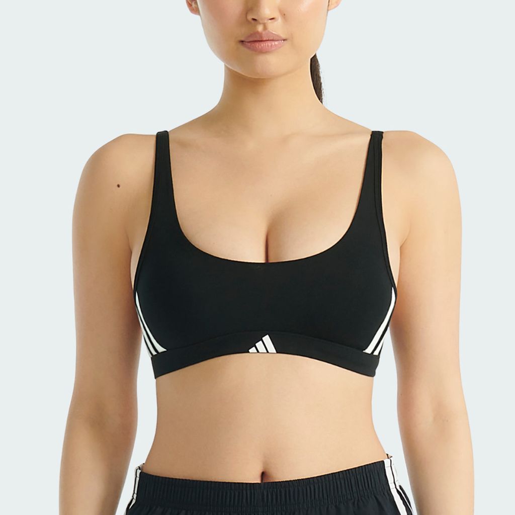 Adidas Bralette Strisce Nero JL3539