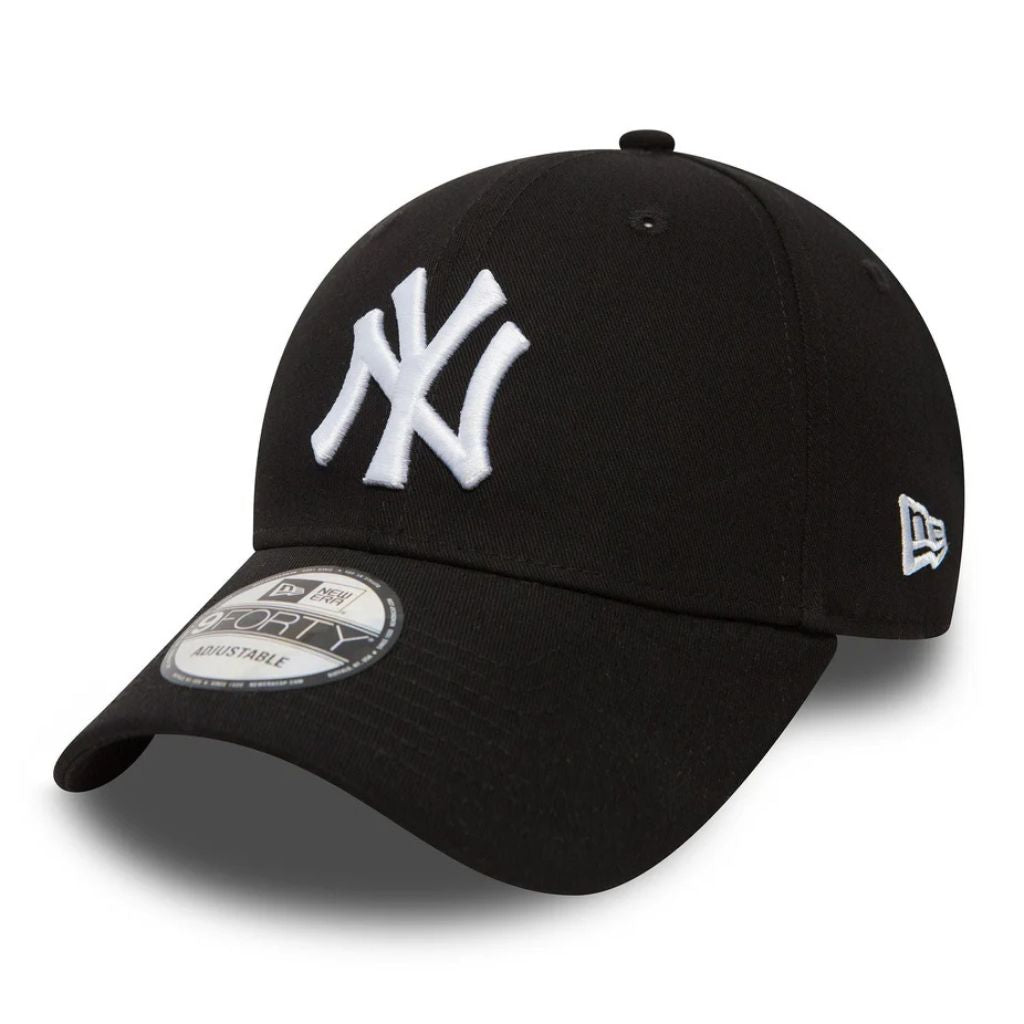 New Era Cappello New York Yankees Nero Logo Bianco 10531941