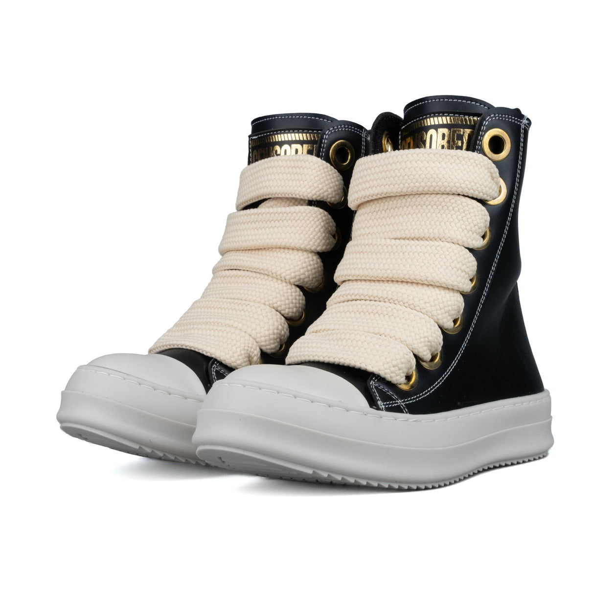 Censored RK 2 Stivaletto Nero/Oro in Pelle