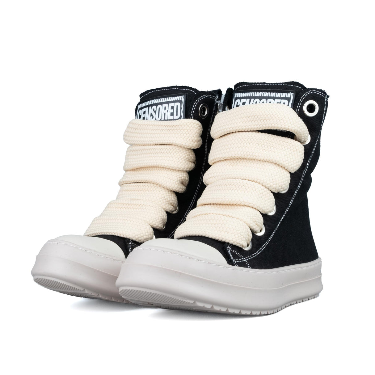 Censored RK Stivaletto Nero in Tela