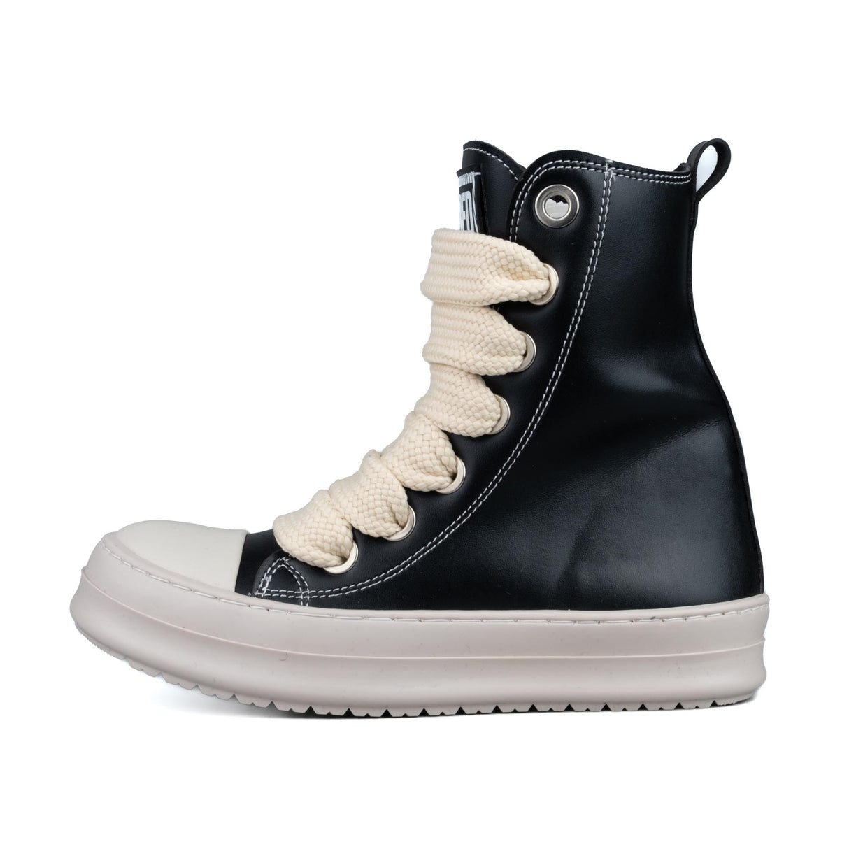 Censored RK Stivaletto Nero in Pelle