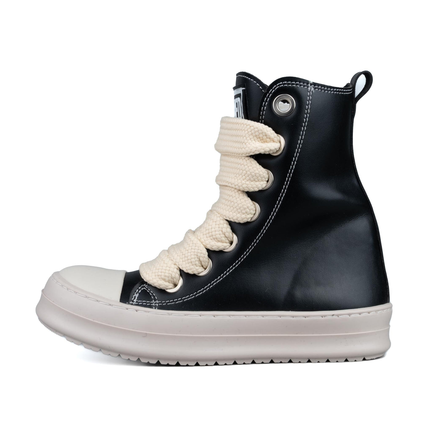 Censored RK Stivaletto Nero in Pelle