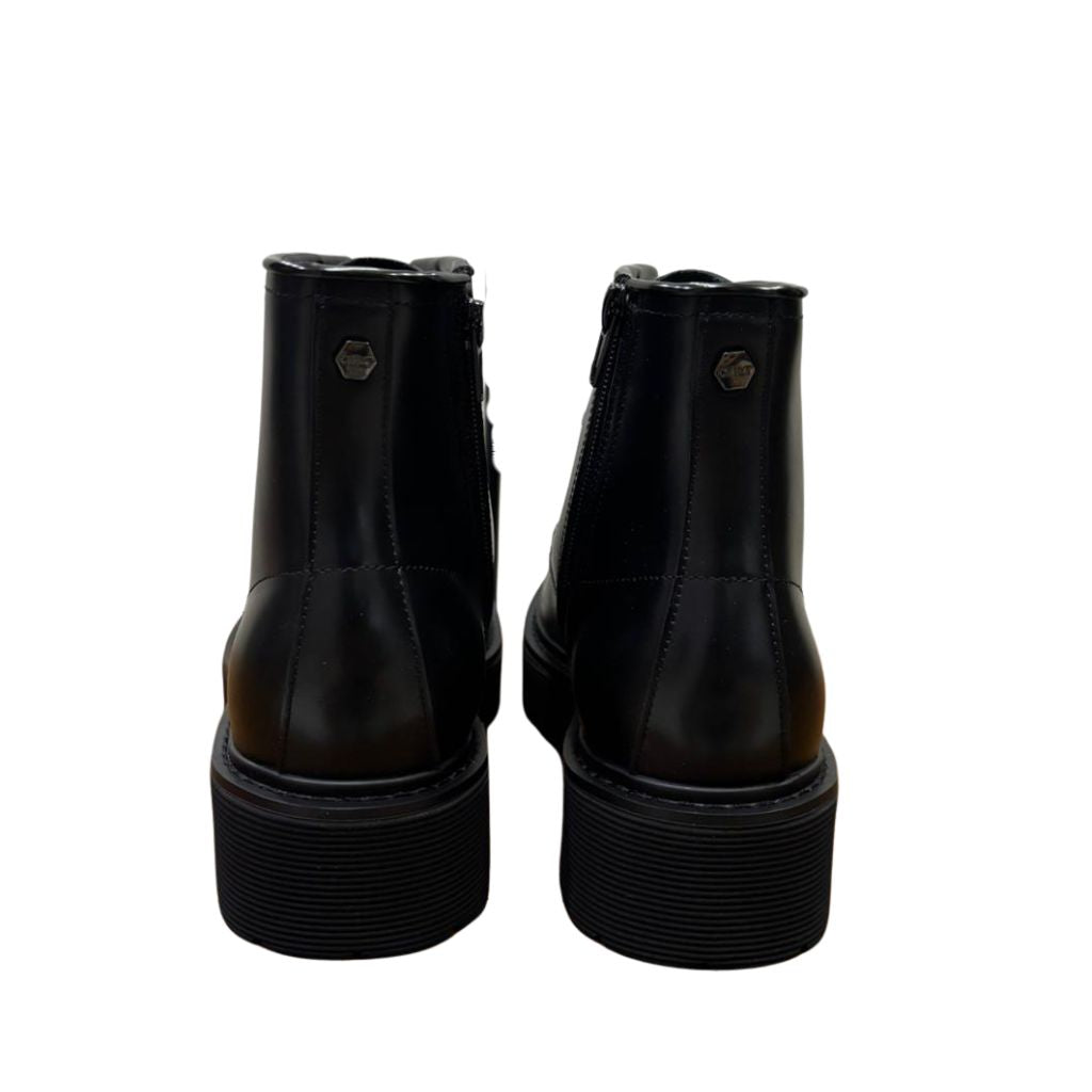Combat boot Cult nero con cerniera interna