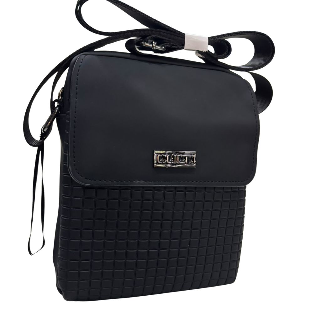 Borsello da uomo Cult Reeves nero in ecopelle