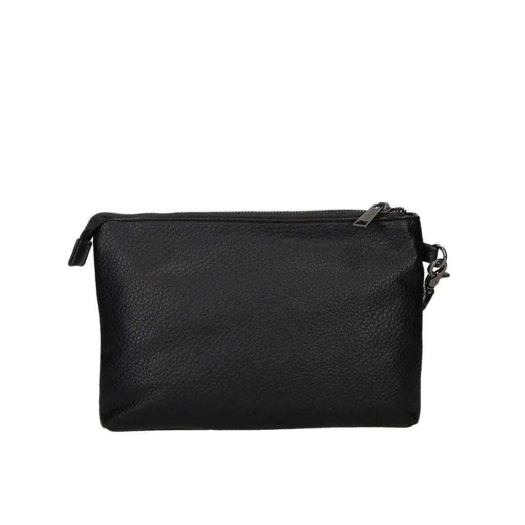 Pochette unisex Cult Robert nera in ecopelle