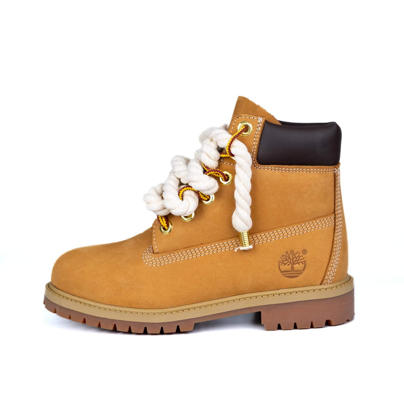 Timberland Stivaletto Stringato Giallo Corda Beige