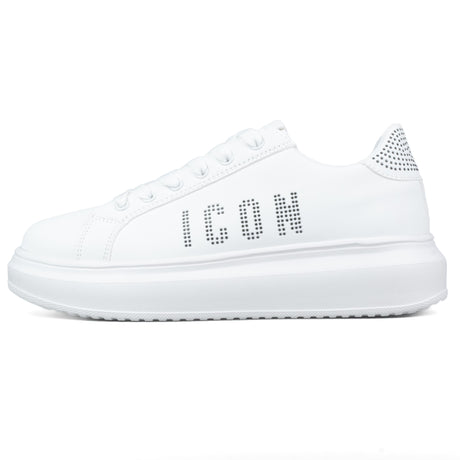 ICON Sneakers Bianco Strass Nero IC04751SD