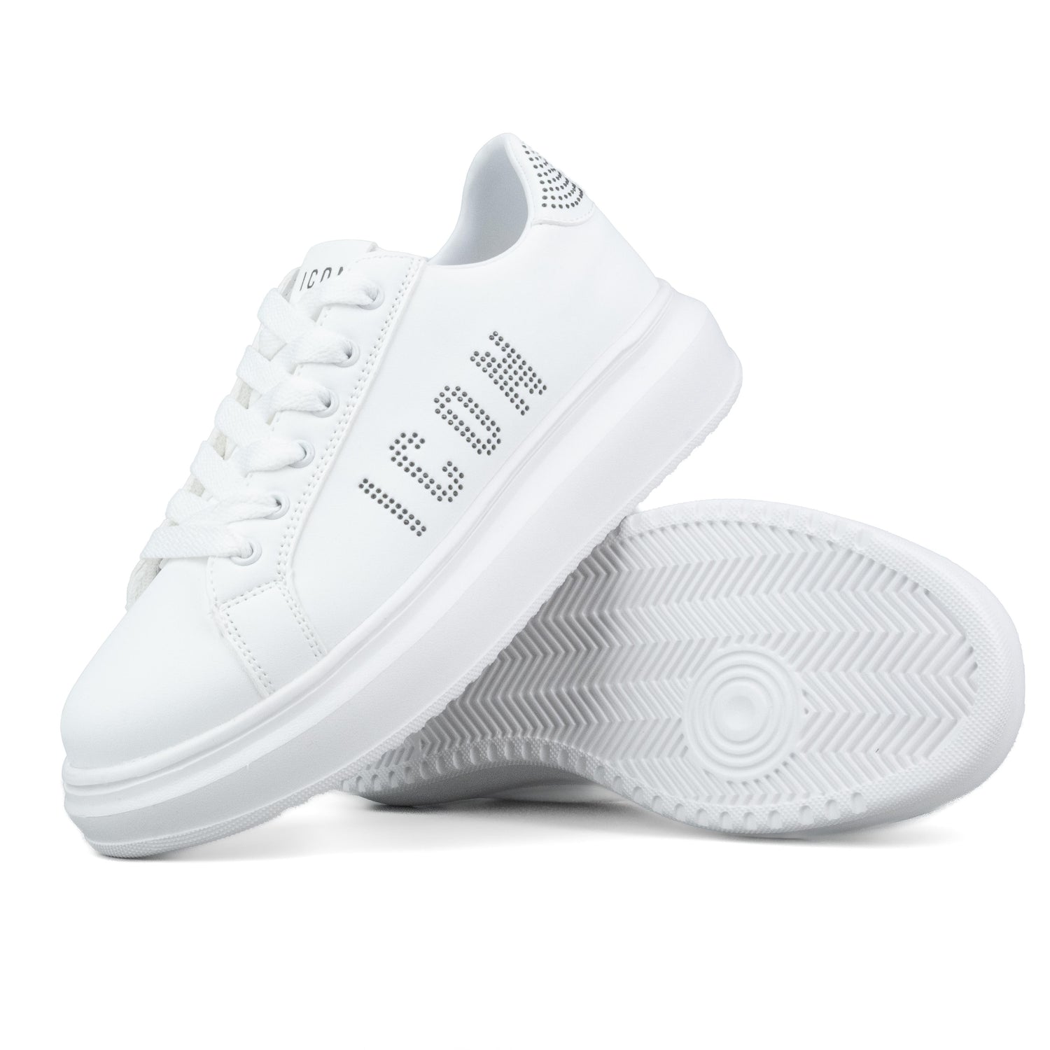 ICON Sneakers Bianco Strass Nero IC04751SD