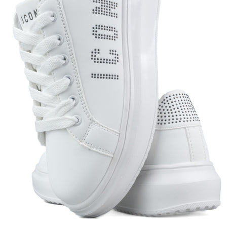 ICON Sneakers Bianco Strass Nero IC04751SD