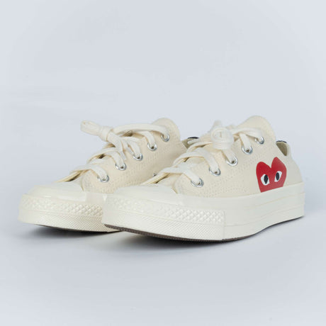 Converse x Comme des Garçons PLAY Chuck 70 Low White 150207C