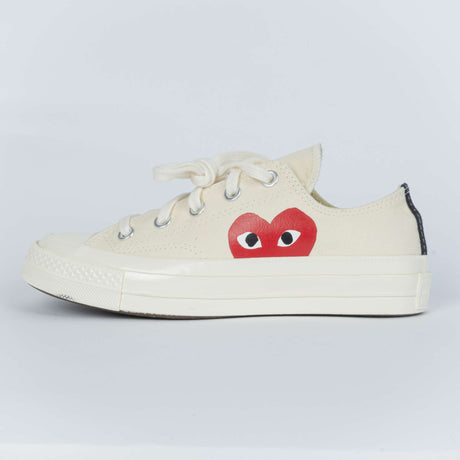Converse x Comme des Garçons PLAY Chuck 70 Low White 150207C