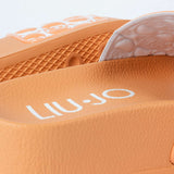 Liu Jo Mykonos01 Ciabatta Platform Patent Orange