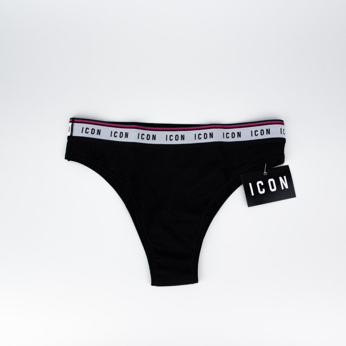 ICON Slip Brasiliana Nero Righino Fuxia 47366