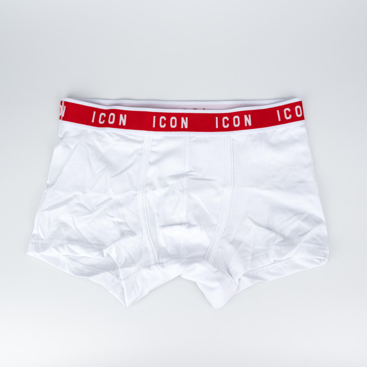 ICON Boxer Uomo Bianco Bordo Rosso 473004