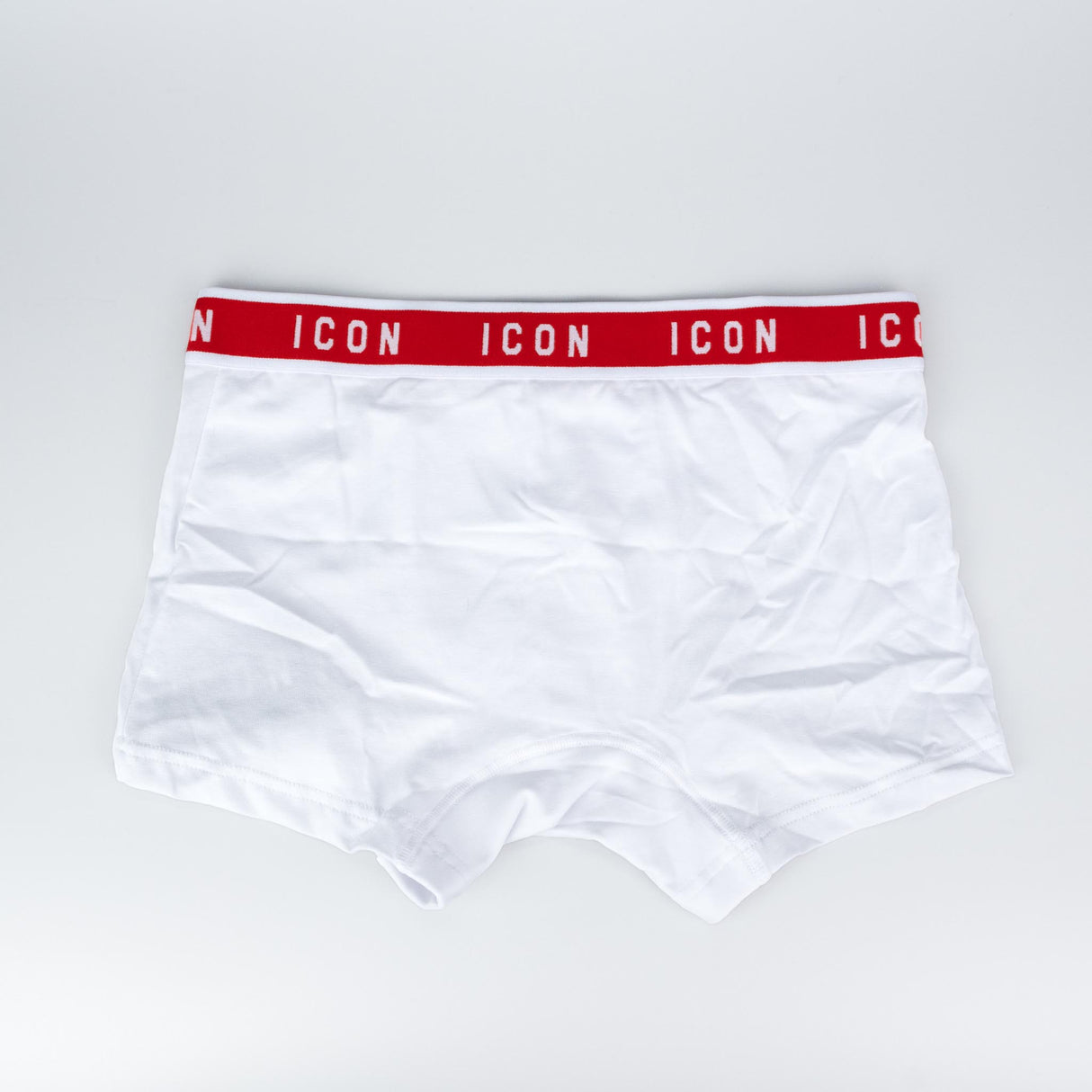 ICON Boxer Uomo Bianco Bordo Rosso 473004