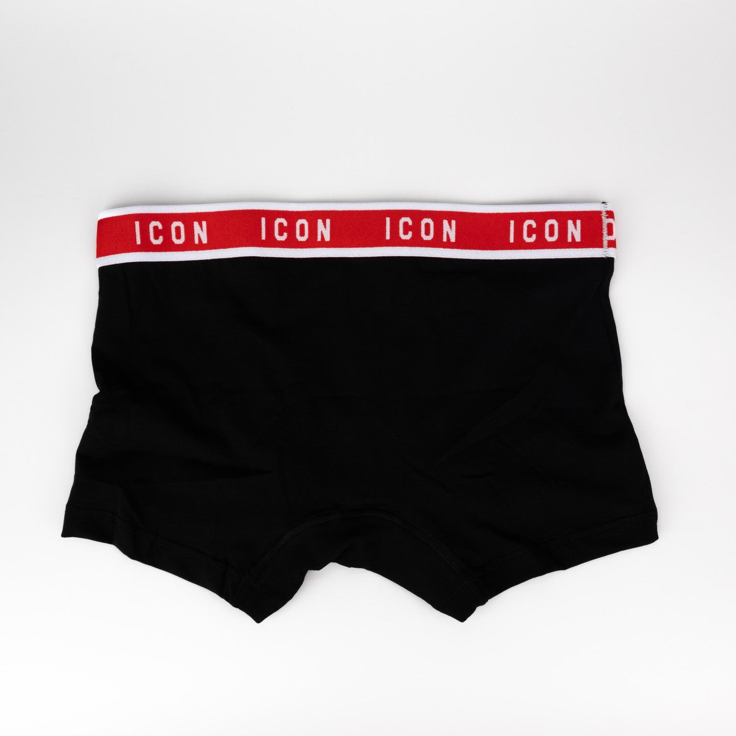 ICON Boxer Uomo Nero Bordo Rosso 473004