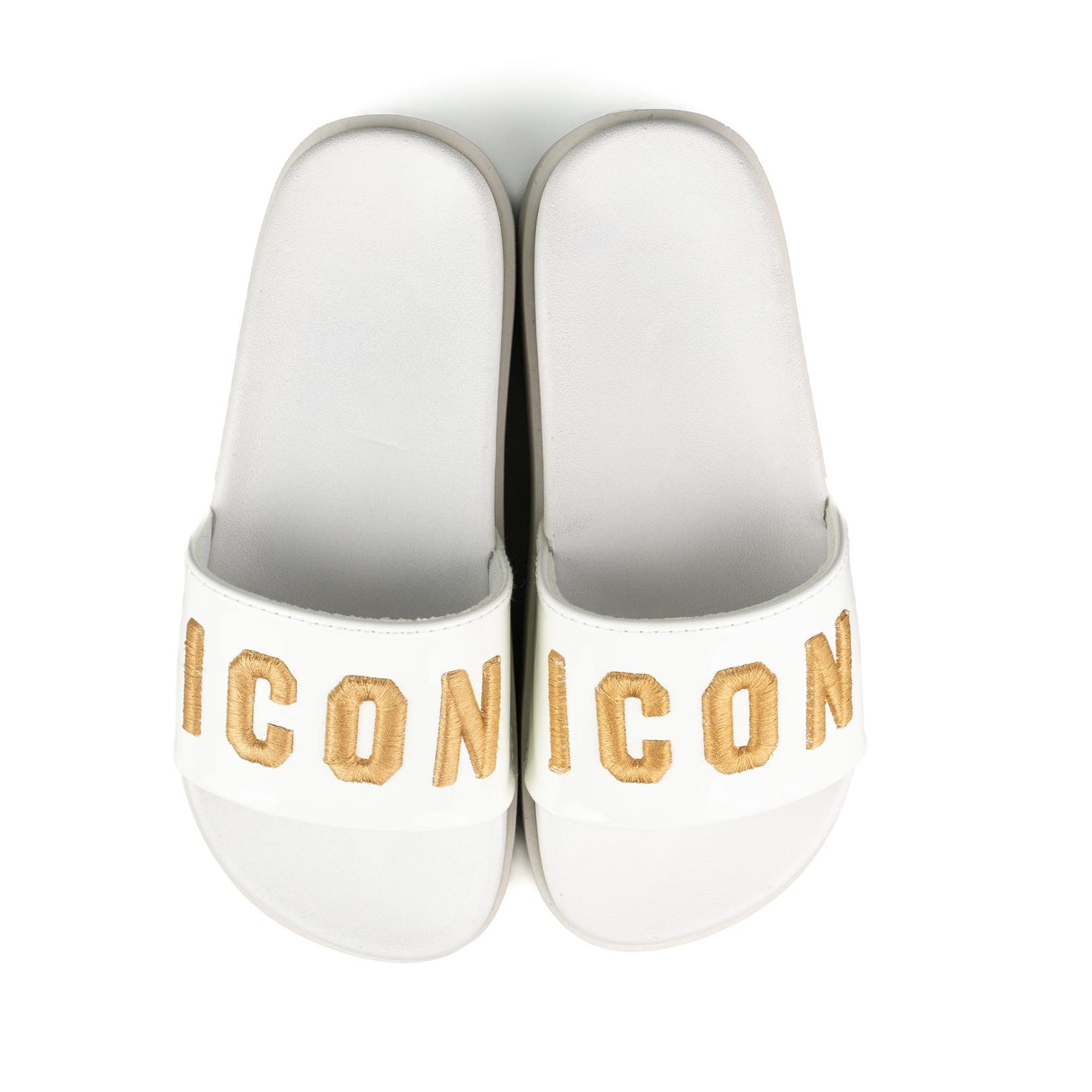 Icon Ciabatta Platform Bianco/Oro IC03859