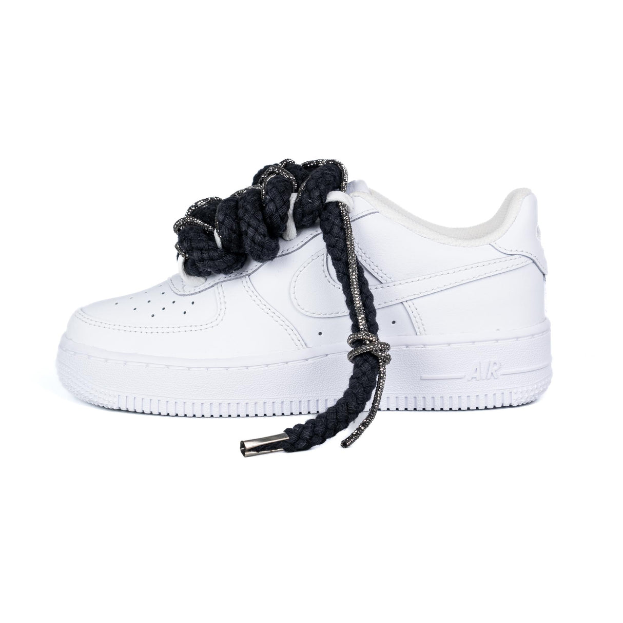 Nike Air Force 1 Bianco Corda Nero / Brillantini Canna di Fucile Fv5951 111 - cw2288 111
