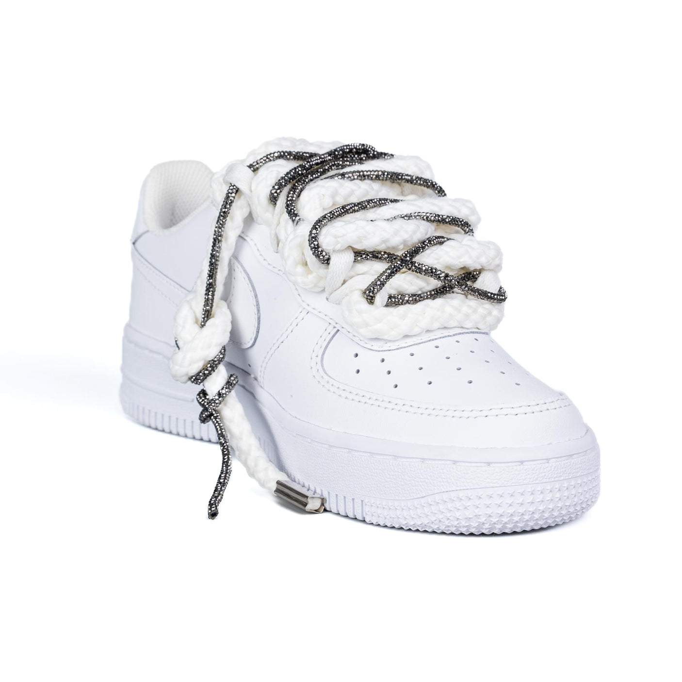 Nike Air Force 1 Bianco Corda / Brillantini Canna di Fucile Fv5951 111 - cw2288 111