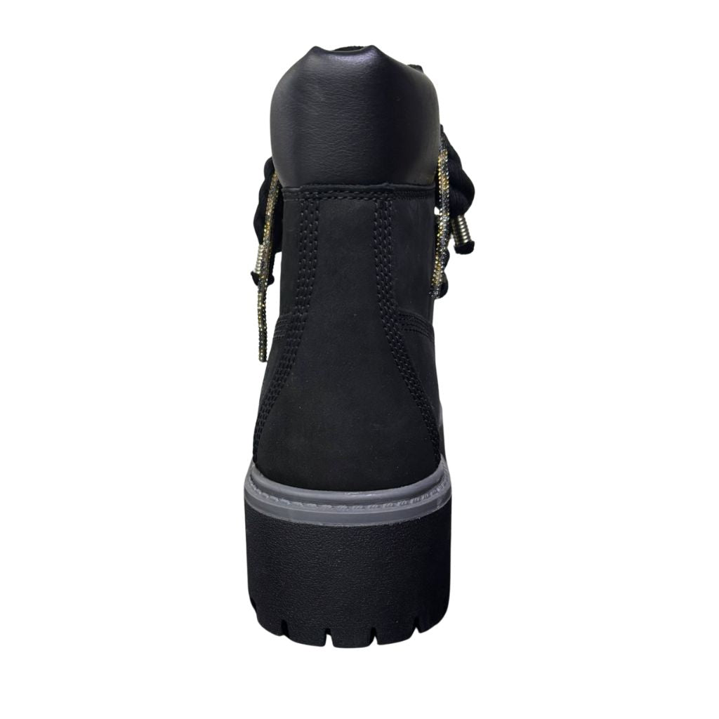 Timberland Stivaletto Platform Stone Street Nero Corda Brillantinio Leopardo TB1A5RHJ 015