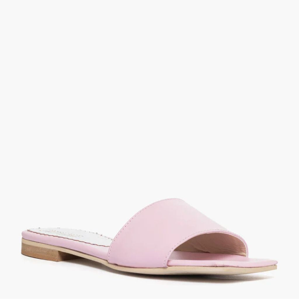 Ciabatta da donna Gagliotta in pelle liscia rosa
