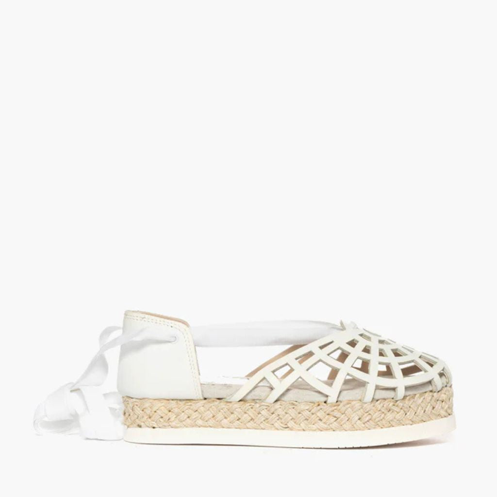 Espadrillas Gagliotta in pelle bianco