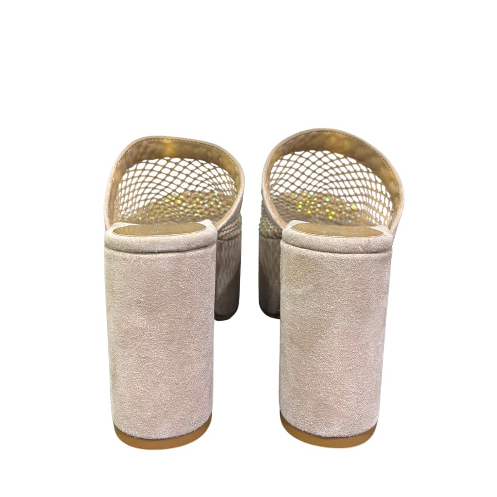 Sabot Gagliotta GC in camoscio taupe con rete