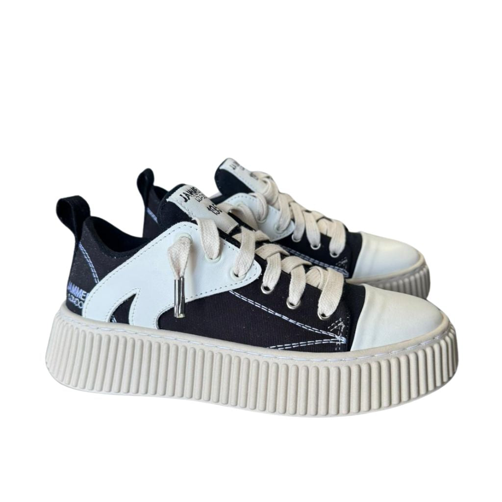 Sneaker Jammers London bicolore nero e bianco