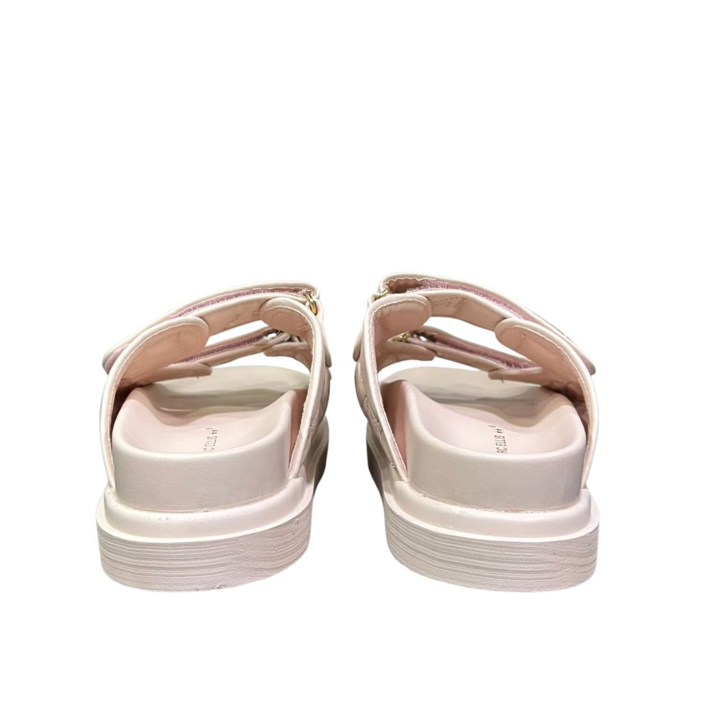 Sandali platform rosa cipria donna doppia fascia