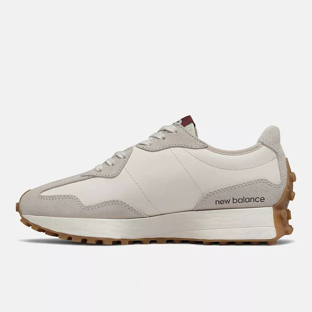 Sneaker New Balance 327 bianca bordeaux vintage
