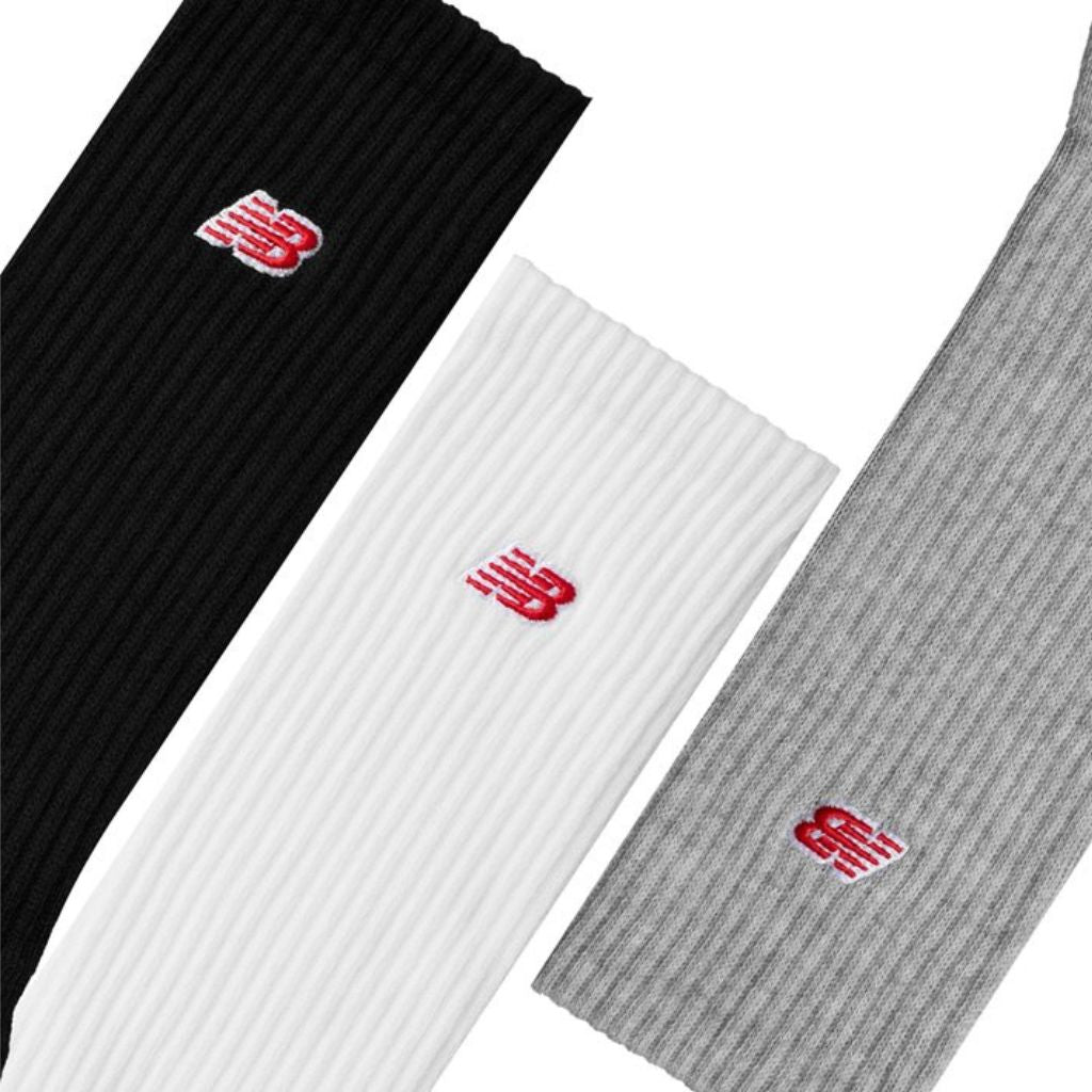 Set tre paia calzini New Balance bianco grigio nero
