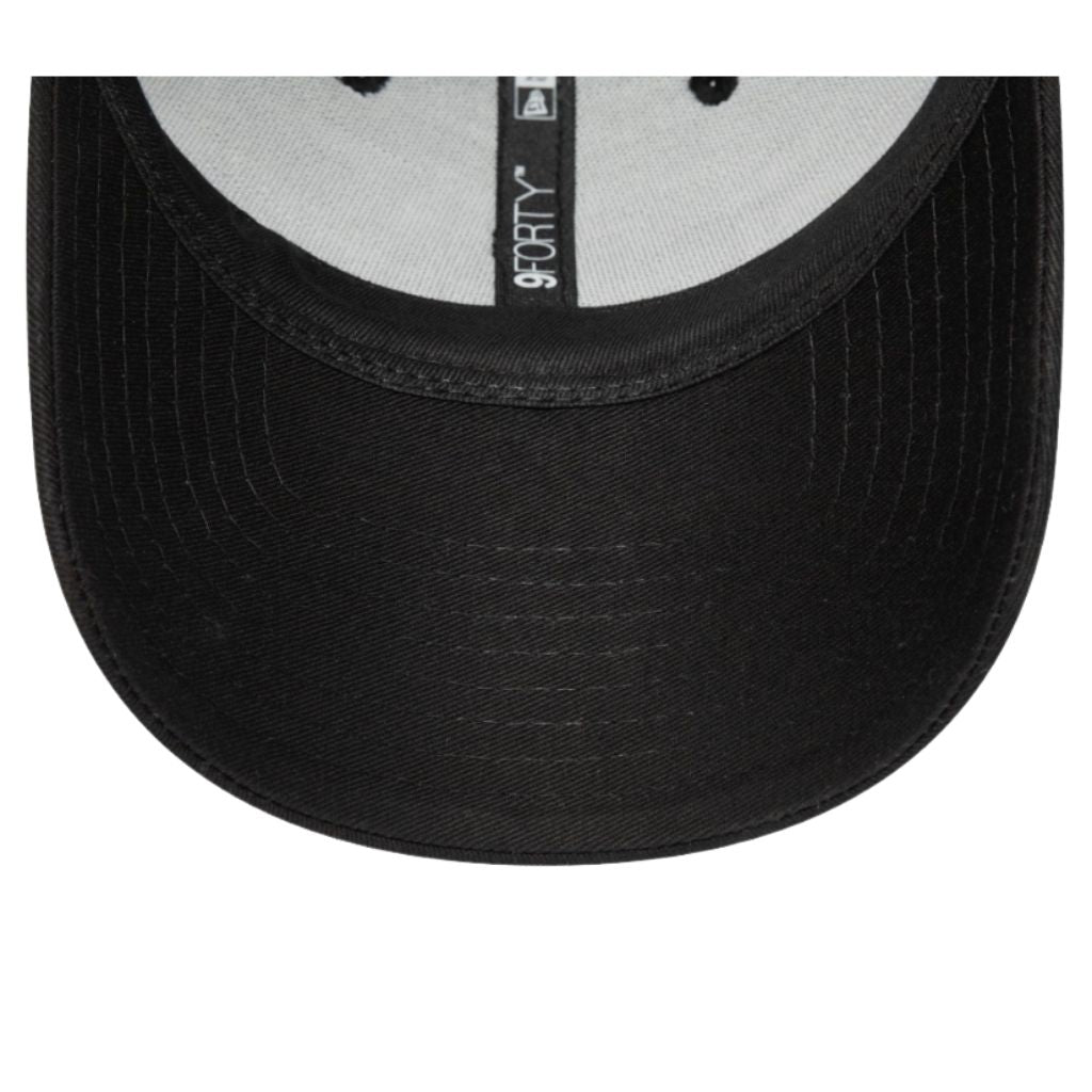Cappellino New Era 9FORTY New York Yankees Essential nero con logo ricamato