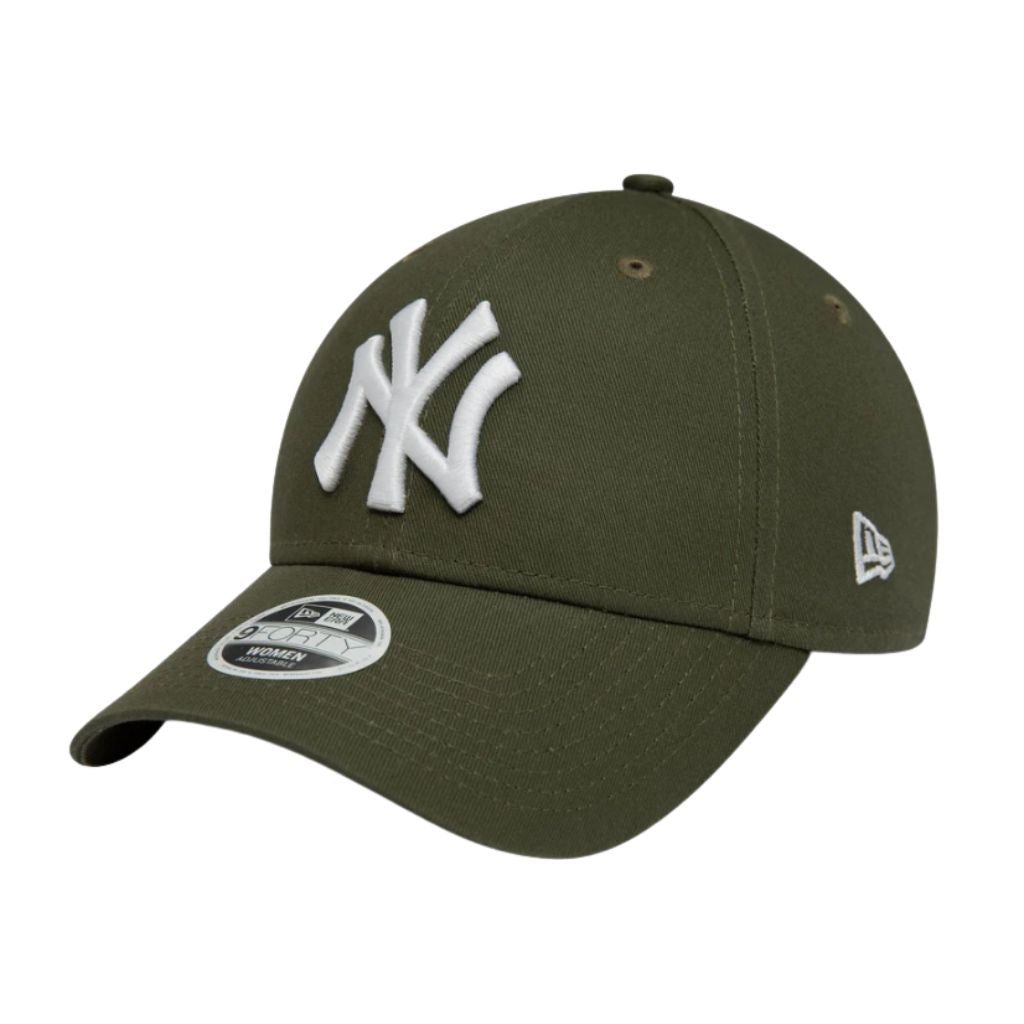 Cappellino New Era 9FORTY New York Yankees Essential verde militare con logo ricamato
